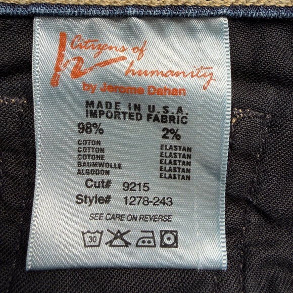 Citizens of Humanity Ava Low Rise Straight Jeans Med Wash Size 26 USA Made - Picture 15 of 16